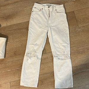 Abercrombie Ultra High Rise Ankle Cropped Jean
